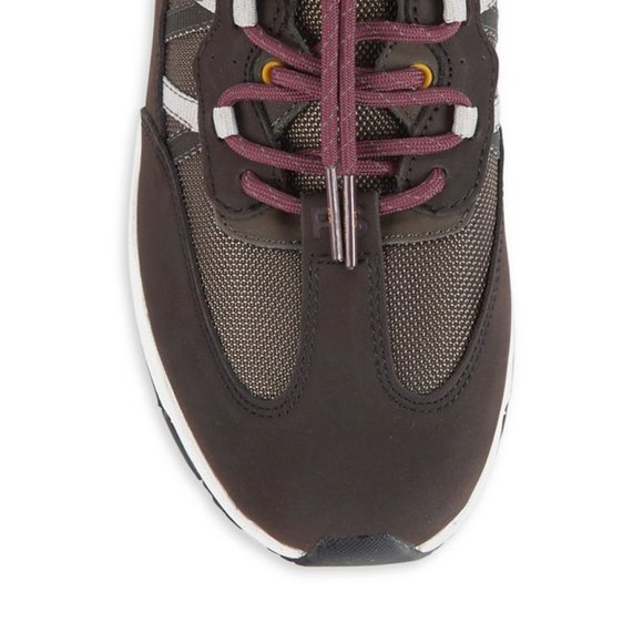 NEW $295 Paul Smith Roscoe Sneakers 8 or 9 Nubuck Mud Brown Trainers Vibram Sole - Picture 5 of 5